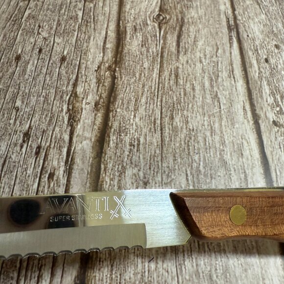 AvantiX Stainless Steel Gourmet 8 PC Steak Knives NIB Open Box READ - Picture 7 of 12